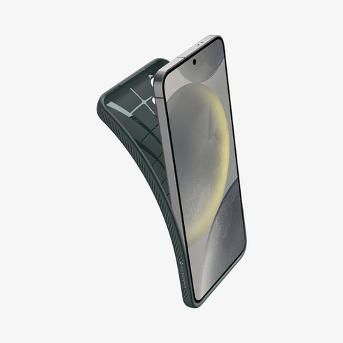 ACS07287 - Galaxy S24 Ultra Case Liquid Air in Matte Black showing the back